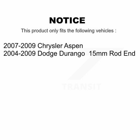 Tor Front Suspension Ball Joint And Tie Rod End Kit For Dodge Durango Chrysler Aspen KTR-102399